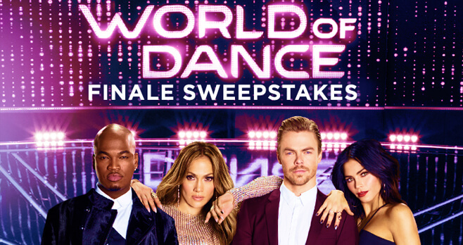 NBC World of Dance Finale Sweepstakes 2018