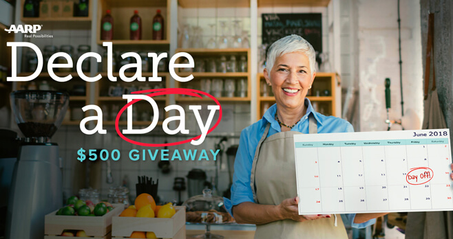 AARP Take A Day Giveaway 2018