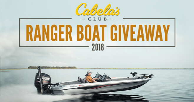 Cabela's Ranger Boat Giveaway 2018