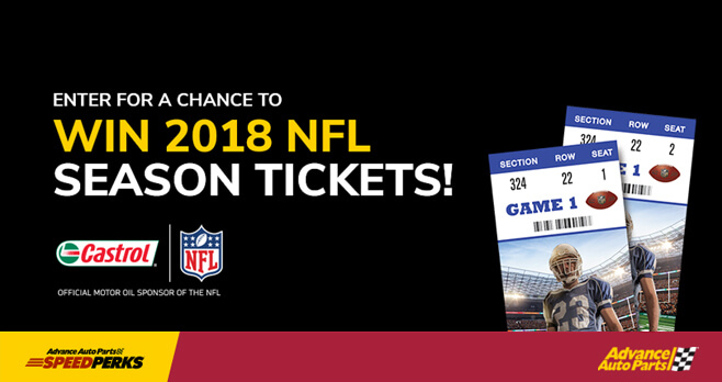 Castrol 2018 NFL Season Ticket Sweepstakes