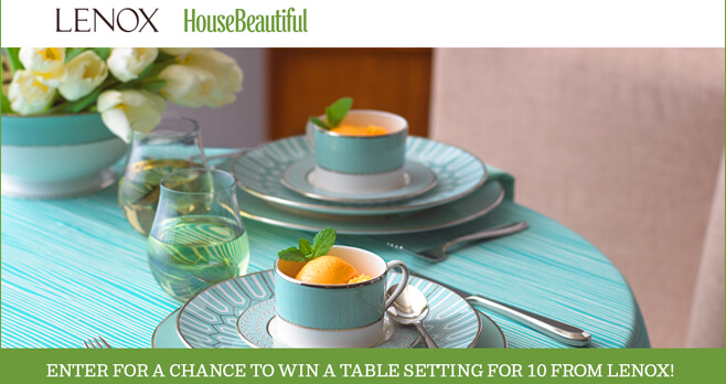 House Beautiful Lenox Sweepstakes