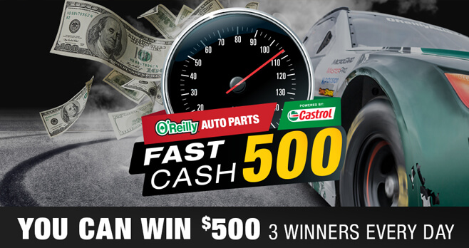 O'Reilly Auto Parts Fast Cash 500 Sweepstakes 2018