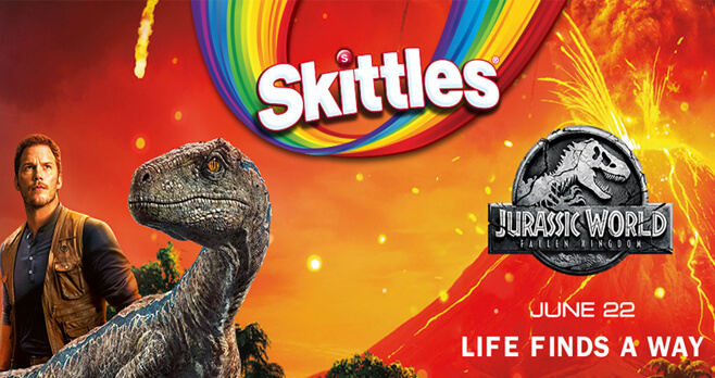 Skittles Jurassic World Fallen Kingdom Sweepstakes