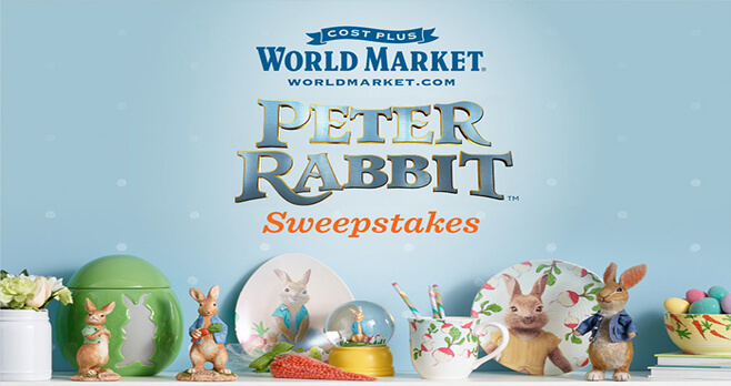World Market Peter Rabbit Sweepstakes