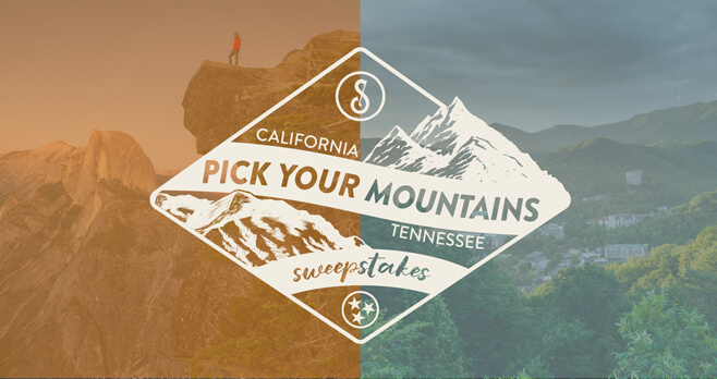 Sugarlands Distilling Company Pick Your Mountains Sweepstakes (Sip2Win.com)