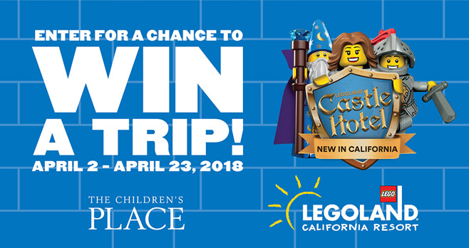 Children's Place LEGOLAND Sweepstakes (ChildrensPlace.com/Legoland)