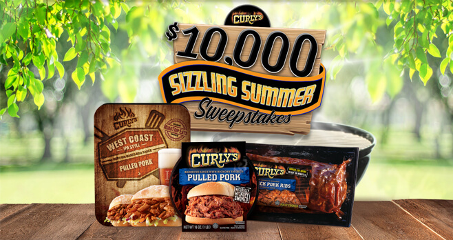 Curly's $10,000 Sizzling Summer Sweepstakes