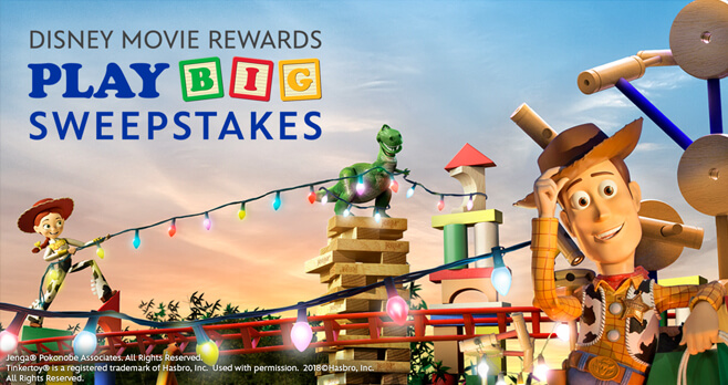 Disney Movie Rewards Play Big Sweepstakes