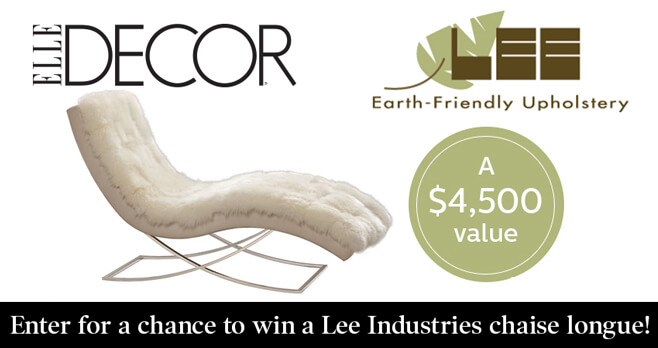 ELLE DECOR Lee Industries Sweepstakes