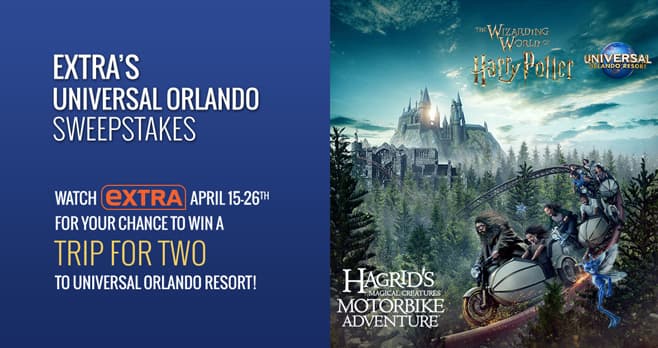 Extra TV Universal Orlando Sweepstakes (Word Of The Day Included)
