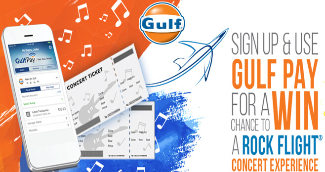 Gulf Oil Concert Getaway Sweepstakes 2018
