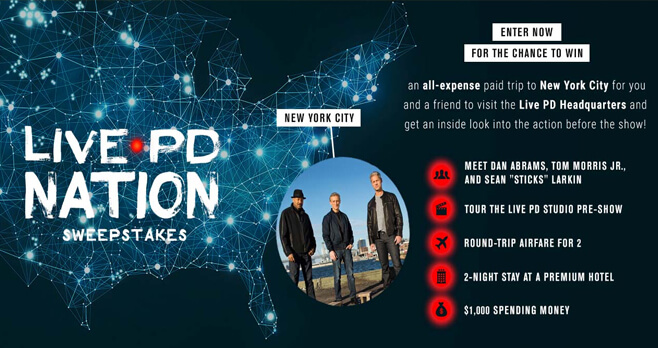 A&E Live PD Sweepstakes