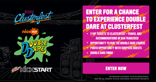 Mtn Dew Kickstart Clusterfest Sweepstakes