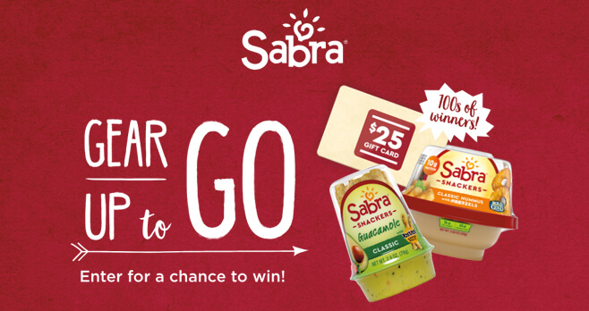 Sabra Gear Up To Go Sweepstakes (GoSabra.com)