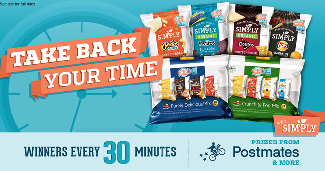 Simply Take Back Your Time Sweepstakes (SimplyTakeBackYourtime.com)