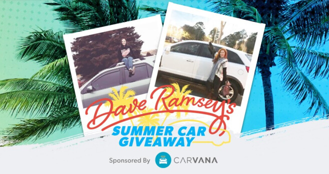 Dave Ramsey Summer Car Giveaway 2018