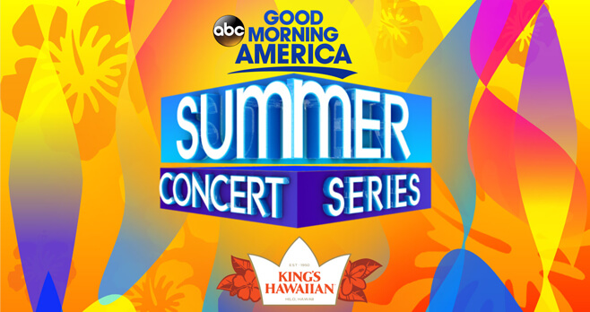 Good Morning America Summer Concert Series Sweepstakes 2018