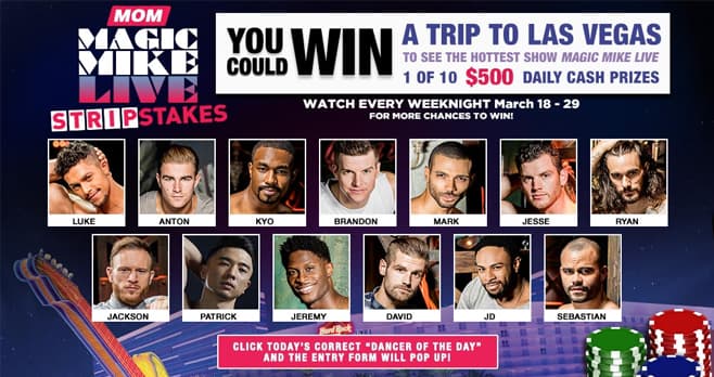 MOM Magic Mike StripStakes Sweepstakes (MOMWeekDays.com)