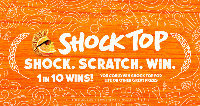 Shock Top Shock Scratch Win Sweepstakes