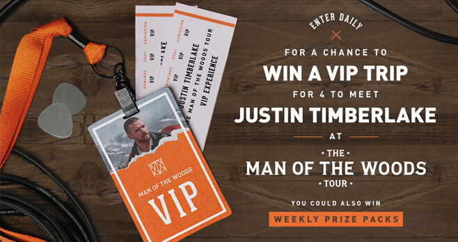 Bai Justin Timberlake Concert Getaway Sweepstakes