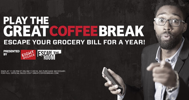 Eight O’Clock Great Coffee Break Sweepstakes