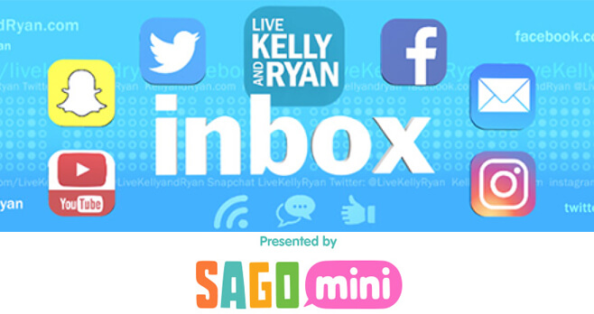 LIVE Kelly and Ryan Sago Mini Inbox Contest