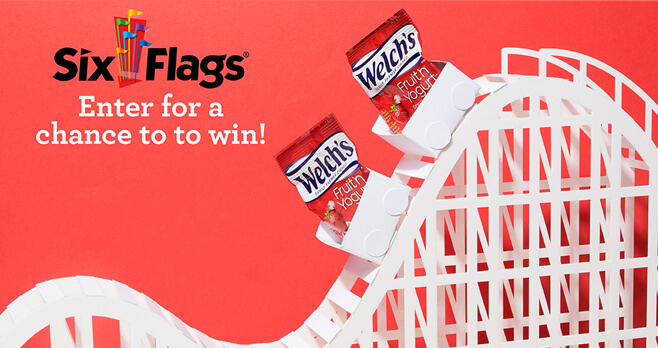 Welch's Fruit Snacks Six Flags Sweepstakes