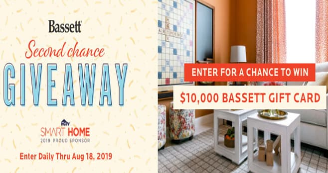 Bassett Furniture Second Chance Sweepstakes