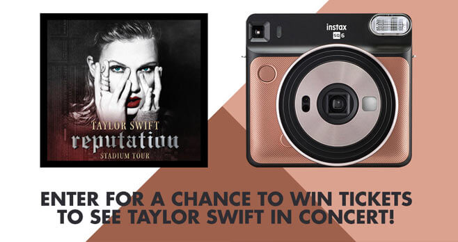 FUJIFILM INSTAX 2018 Taylor Swift Concert Tickets Sweepstakes