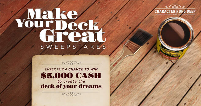 HGTV Make Your Deck Great Sweepstakes