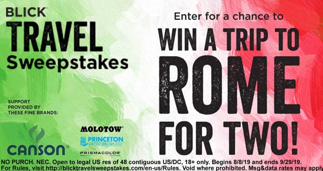 Blick Travel Sweepstakes