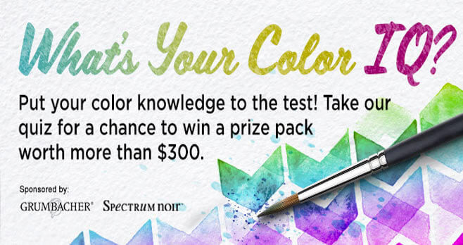Blick What's Your Color IQ? Sweepstakes