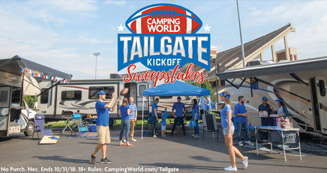 Camping World Tailgate Kick Off Sweepstakes