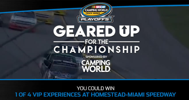 Nascar Camping World Geared Up For The Championship Sweepstakes