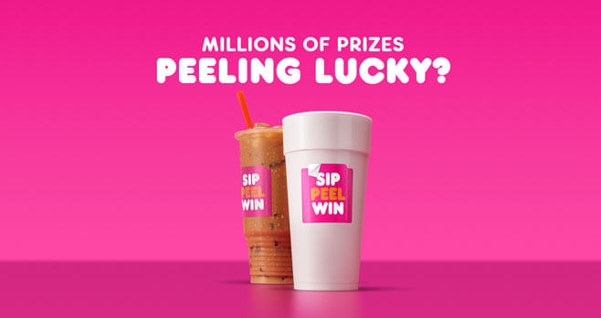 Dunkin' Donuts Sip Peel Win Instant Win Game