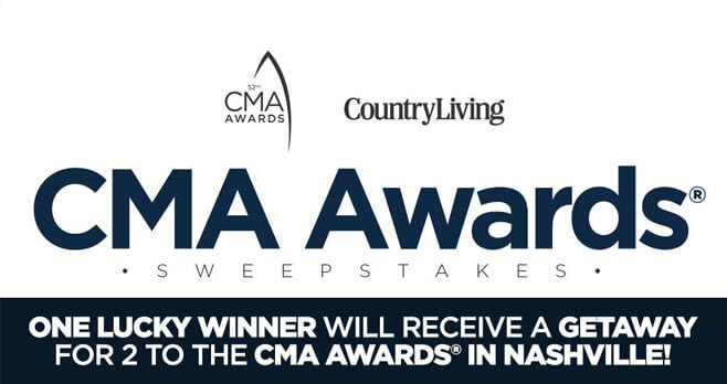 Country Living CMA Awards 2018 Sweepstakes