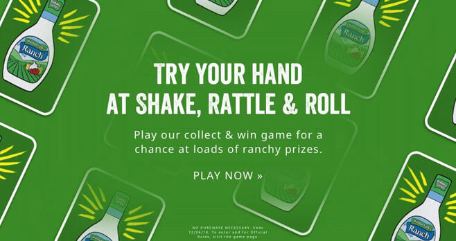 Hidden Valley Ranchology Shake, Rattle & Roll Sweepstakes