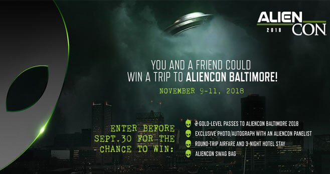 History AlienCon Baltimore Galactic Sweepstakes