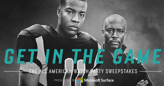 The CW All American Watch Party Sweepstakes