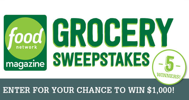 Food Network Magazine $5,000 Grocery Giveaway Sweepstakes