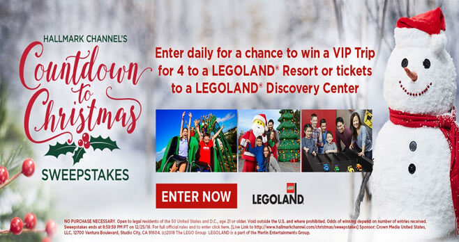 Hallmark Channel Countdown To Christmas Sweepstakes 2018