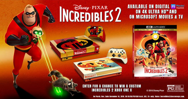 Xbox One X Incredibles 2 Sweepstakes