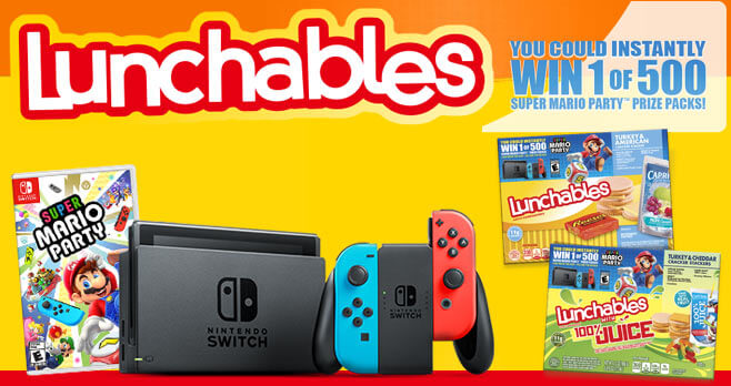 LUNCHABLES Nintendo Switch Mario Party Sweepstakes