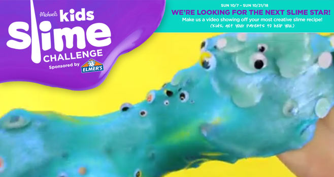 Michaels Kids 15 Days of Slime Challenge Contest