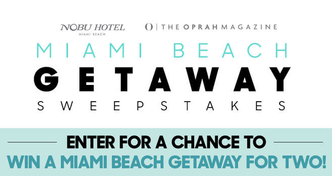 Oprah Magazine Miami Getaway Sweepstakes (oprah.com/miami)