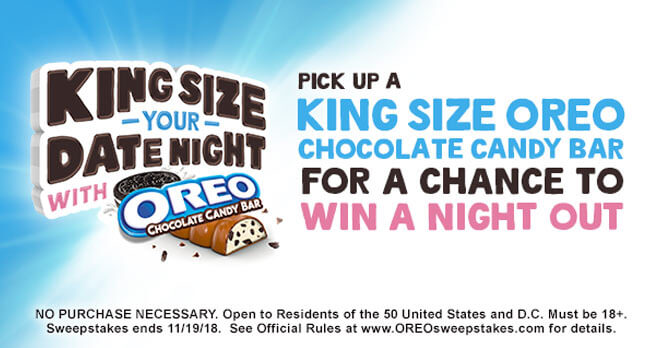 OREO Chocolate Candy Bar Date Night Sweepstakes