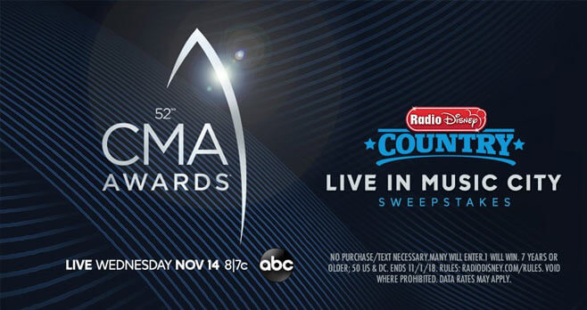 Radio Disney CMA Awards Live in Music City Sweepstakes