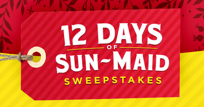 12 Days of Sun-Maid Sweepstakes