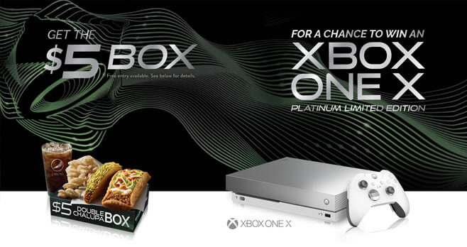 Taco Bell Xbox One X Contest (TacoBell.com/Xbox)