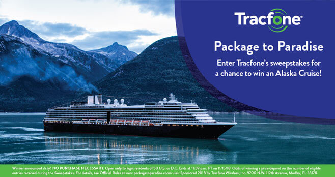 Tracfone Package to Paradise Sweepstakes